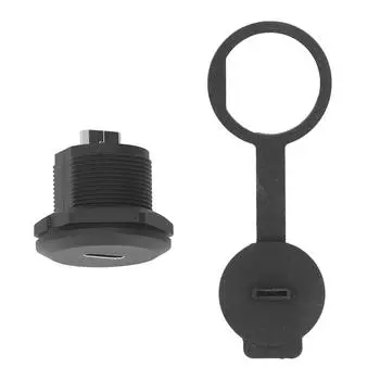 Соединительная муфта для монтажа на панель типа C 3.1, водонепроницаемая розетка USB C, монтажная розетка с пылезащитным чехлом