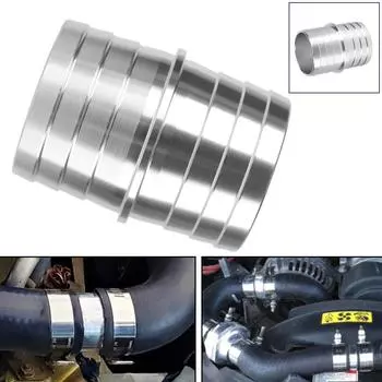 Соединительная муфта с зазубринами, адаптер, адаптер, радиатор, охладитель, топливный патрубок, соединитель для ремонта автомобиля, 1-1/2-дюймовый шланг, универсальный Silver
