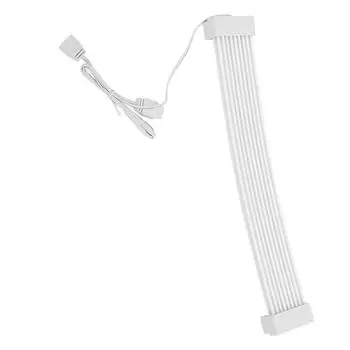 Соединительный кабель 8Pin to 2x8Pin, кабель синхронизации 5V ARGB, кабель 260 мм для материнской платы и видеокарты Neon с белый