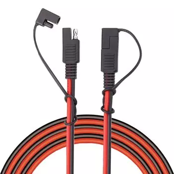 Соединительный кабель автомобильный удлинительный провод SAE для удлинительного жгута проводов Cutoff 16AWG с кронштейном пылезащитного колпачка 3 м/9,84 фута