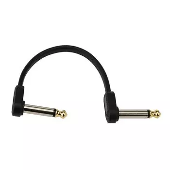 Соединительный кабель D Addario (Экранированный кабель) Комплект из 2 плоских соединительных кабелей PW-FPRR-204OS (10см LL кривошип) []
