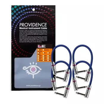 Соединительный кабель Providence LE501 15 см L/L штекер (Тип L/Тип L) Синий набор из 4 шт.