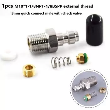 Соединительный клапан Мужской Бизнес и промышленный Нержавеющий Полезный M10x1