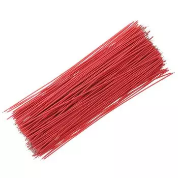 Соединительный провод uxcell, перемычка, кабель для звукоснимателя, двухсторонний луженый провод для электрогитары, длина провода для наушников 10 см, красный, 100 шт.