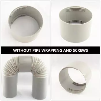 Соединитель шланга выхлопной вентиляции кондиционера Интерфейс воздуховода 150mm