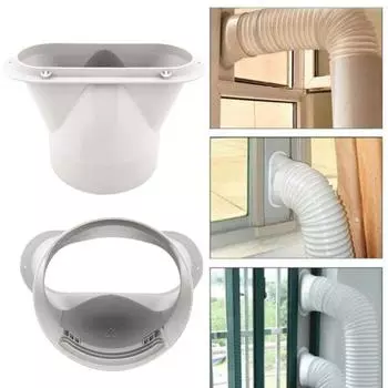 Соединитель выхлопного шланга 13 см, портативный оконный комплект для кондиционера, пластина