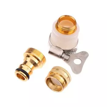Соединители для смесителя для садового шланга, фитинг для водопроводного крана, адаптер для смесителя, универсальный шарнир из меди с покрытием из сплава