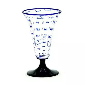 Soejima Glass Hizen Vidro Liquor Cup Jomon Pilsner Blue Made in Japan Gift [Традиционное ремесло/Выдувное стекло/Подарок] (Подарок на праздник) синий