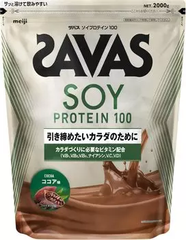 Соевый белок SAVAS 100 со вкусом какао 2000 г Meiji