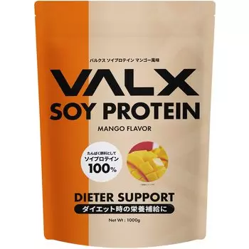 Соевый белок VALX Bulk 1 кг со вкусом манго x овощной соевый белок для женщин Под контролем Ёсинори Ямамото Произведено в Японии [Подлинный]
