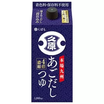 Соевый соус Kuhara, суп Agodashi, 1000 мл, бумажная упаковка x 6 бутылок