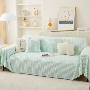 Sofa Cover Cloth Cat Scratch Ins Wind Sofa Towel Winter Plush Sofa Cover All-inclusive Universal Sofa Blanket All-round Cover 100x100