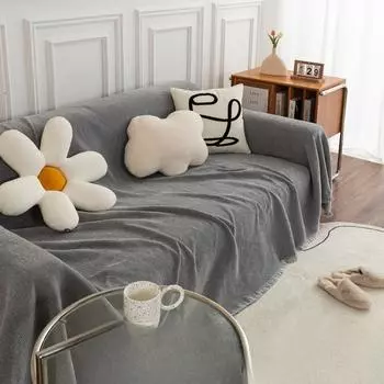 Sofa Cover Cloth Chenille Anti-Cat Scratch Sofa Cushion All-Inclusive Non-Slip Cover Modern Simple Dust Cover Cloth 130*180