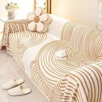 Sofa Cover Cloth Towel All-in-one Universal Cover One Piece Double-sided Usable Blanket High-density Chenille Comfortable Touch 180x130