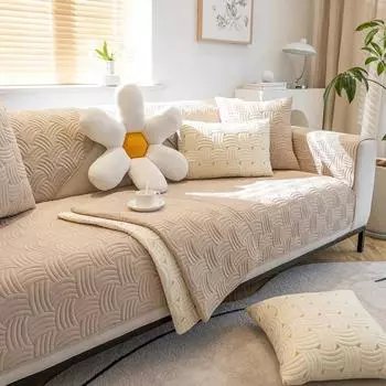 Sofa Cover Seat Cover for L Shape Sofa Living Room Furniture Protective Case Lounger Sofa Bed Case Non-Slip Sofa Cushion 30x50cm Pillowcase хаки