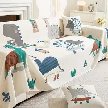 Sofa Cover Towel Full Cover Non-Slip Sofa Cushion Summer Seat Cushion for Summer Cartoon Universal Leather Sofa Cover 180*130cm