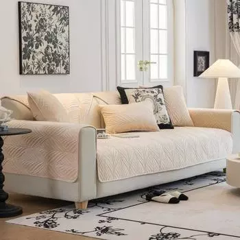 Sofa Cushion Autumn and Winter Plush Non-Slip High-End Seat Cushion Sofa Cover Cover Cloth Thickened Winter Cushion 70*70cm