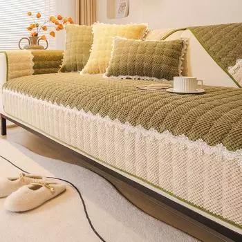 Подушка для дивана, осенне-зимний плюшевый чехол для дивана, тканевый чехол для сиденья, высококачественный защитный чехол для подлокотника 70*70cm