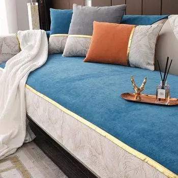 Sofa Cushion Cover Universal All-Inclusive Chenille Concubine Four Seasons Cushion Hair Leather Non-Slip 70*70