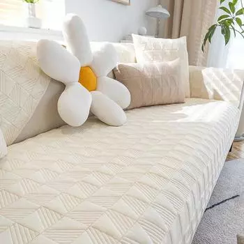 Sofa Cushion Four Seasons Universal Cushion Non-Slip Leather Sofa Cover Slipcover Simple Modern Cushion Backrest Towel Cover Cloth 70*70