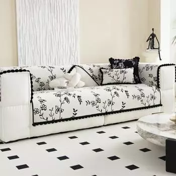 Sofa Cushion Four Seasons Universal Non-Slip Seat Cushions American Living Room Leather Sofa Cover Cover Cloth 70*70cm