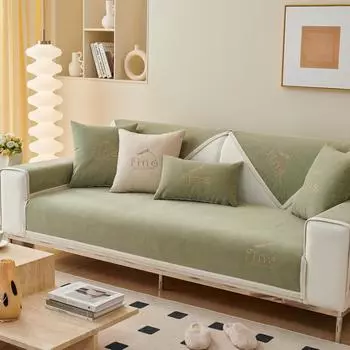 Sofa Cushion Four Seasons Universal Non-Slip Cover Towel Modern Simple Sofa Cover Cover All-Inclusive Summer Cushion 70*70cm