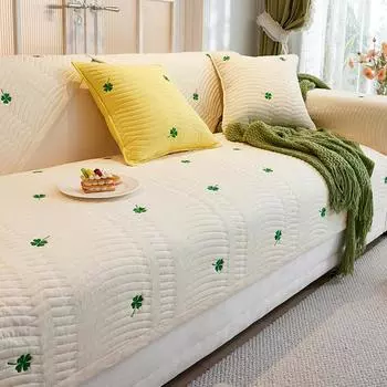 Sofa Cushion Four Seasons Universal Sofa Cover Cover Non-Slip Seat Cushions Cream Wind Cover Towel Washed Seat Cushion 70*70cm
