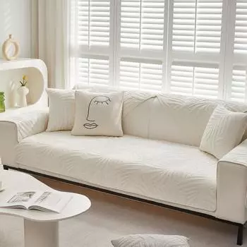 Подушка для дивана зимняя плюшевая нескользящая простая подушка для сиденья Four Seasons утолщенная плюс бархатный чехол для дивана 70*70cm