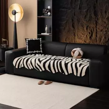 Sofa Cushion with Soft Cotton Leopard Print Thick Fleece Autumn And Winter New Anti Slip Sofa Cover Fabric Sofa Cushion 70x90