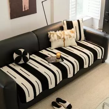 Sofa seat cushion Chenier universal fixed non-slip sofa cover new simple sofa cover 70*70cm