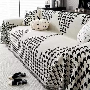 Полотенце для дивана Шенилл Четыре сезона Универсальный чехол для дивана Пылезащитный чехол для гостиной Прямой ряд дивана Цельный чехол Ткань 180*130cm