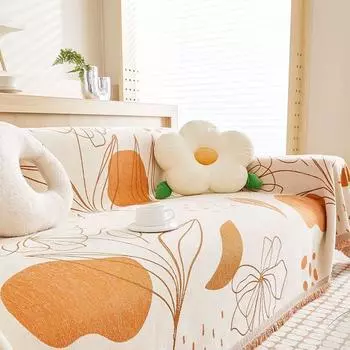 Sofa Towel Chenille Sofa Cover Towel Full Covered All-Inclusive Universal Sofa Cover Anti-Scratching Non-Slip Sofa Cushion 180*130cm