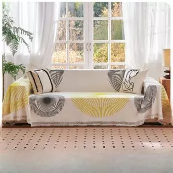 Sofa Towel Full Cover Cloth Four Seasons Universal Non-Slip Cover Towel Sofa Cushion Non-Slip Stain-Resistant Living Room 130*180
