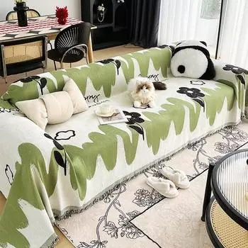 Sofa Towel Full Cover Cloth High-Grade Light Luxury Cover Blanket Non-Slip Stain-Resistant Cushion Four Seasons Universal 180*130cm