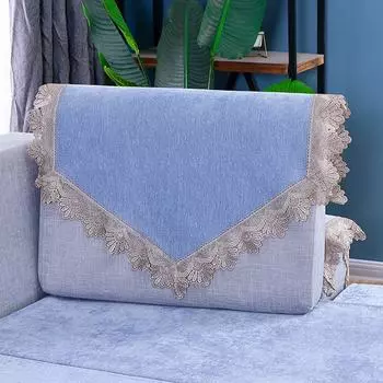 Sofa Towel Sofa Cushion All Surrounded Fabric Sofa Cover Universal Backrest Towel All-Match Armrest Towel Chenille Cover Back Towel Gray Rectangular hand towel 70 wide 50cm