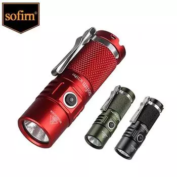 Sofirn SC21 Pro Anduril 2.0 Mini 16340 Мощный светодиодный фонарик USB C перезаряжаемый 1100 лм LH351D 90CRI 5000K чёрный
