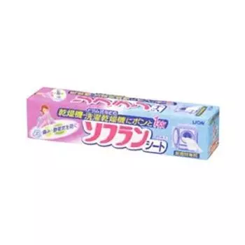 Soflan sheet type fabric softener for dryer 25 sheets x 4 pieces [Bulk purchase]