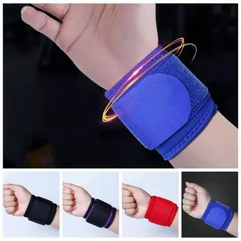 Soft Adjustable Wristband Adjustable Fitness Strength Bandage Wrist Support Brace Fitness чёрный