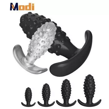 Soft Anal Plugs Anal Beads Dildo Butt Plug Adult Sex Toy for Men Women Adult Games XS