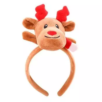Soft and fluffy Christmas object doll party headband, Rudolph, 1 piece