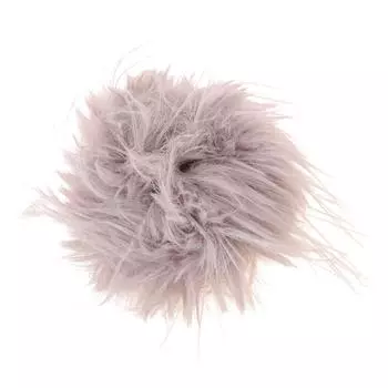 Soft and Gentle Hair Tie Fashionable and Stylish Fluffy Hair Rings Accessory Alternative Color Hair Scrunchie Ornament серый