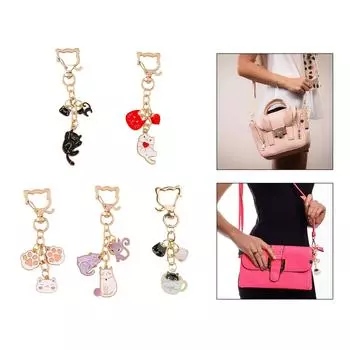 Soft And Practical Cat Paw Designs Bag Pendant Bags Charm Keychain For Backpacks Keys Or Car Decors Handbag Ornament белый