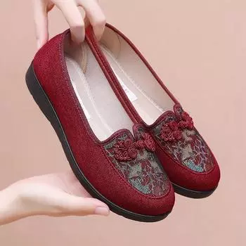 Soft Bottom Women s Flat Shoes Anti-slip Female Vulcanized Shoe Slip on Mom Shoes New Womens Shoes Comfortable Tenis De Mujer 35