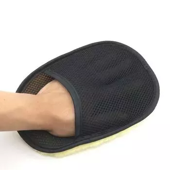 Soft Car Washing Gloves Wool Washing Cleaning Glove Artificial Wool Cleaning Brush Motorcycle Washer Products Car Accessories