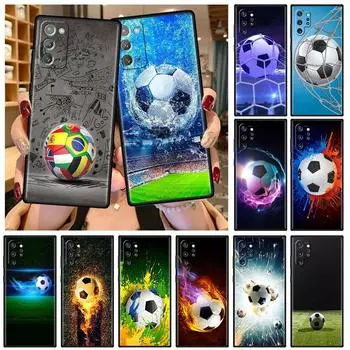 Мягкий чехол для Samsung Galaxy Note 20 Ultra 10 Plus Lite A50 A70 A20 A40 A20e 9 8 A60 A10e Funda Phone Cover Football Soccer Capa Samsung Note 8