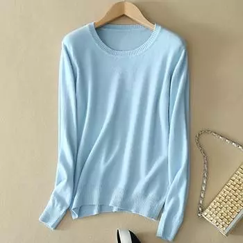 Soft Cashmere Sweaters Long Sleeve Pullovers for Women Autumn Winter Solid Color Knitwear O-Neck Wool Knitted Brand Tops Jumpers 3XL