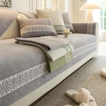 Soft Chenille Sofa Cushion Four Seasons Universal Living Room Sofa Cover Anti Cat Scratch Cushion Non-Slip Backrest Cover Towel 70x70