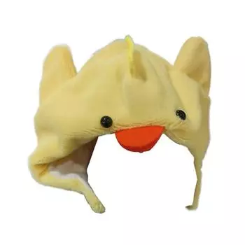 Soft Chicken Pet Head Cover Cartoon Cat Cosplay Hat Pet Accessories Pet Headband For Cats Puppy Style B