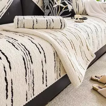 Soft Cotton Velvet Sofa Cushion Seasons Anti-slip Sofa Mats Sitting Pad Modern Sofa Cover For Living Room Furniture Protector 70x70