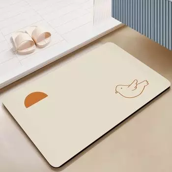 Soft diatom mud bathroom absorbent quick-drying toilet at the door of the bathroom, household floor mat, door mat carpet 40X60cm 15.7X23.6in